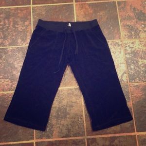 Terry Cloth Black Juicy Couture Capris